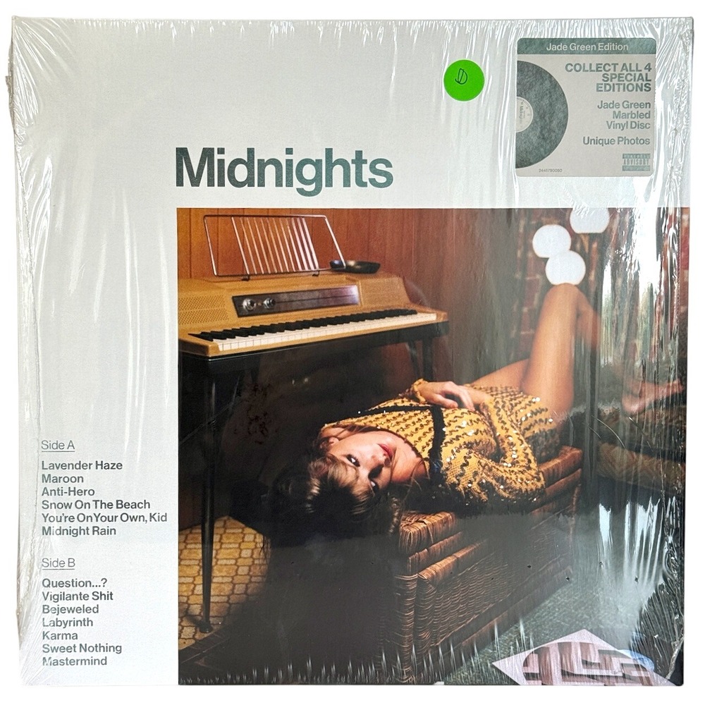 Taylor Swift Midnights Vinyl Jade Green Special Edition Marbled LP 2022 NM
